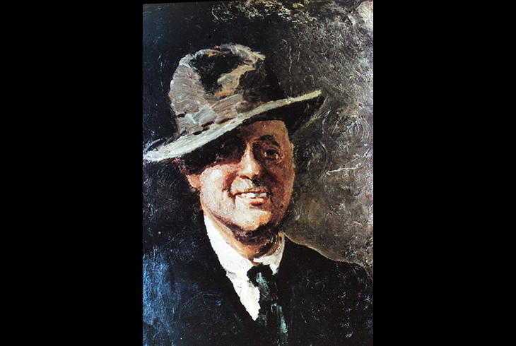 12. Автопортрет в шляпе. 1921.
