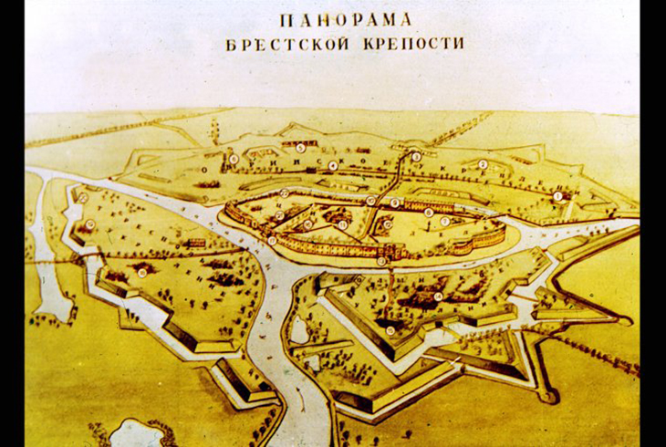 1.	Схема-панорама Брестской крепости.