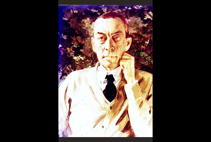12. Портрет композитора С. Рахманинова. 1925 г.