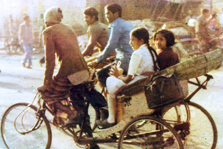 17. Велорикша на улицах Калькутты.