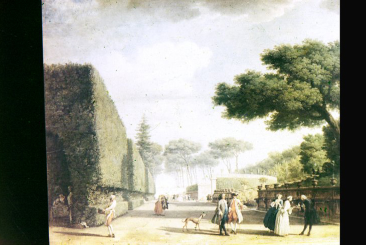 Ж Верне. Парк виллы Памфили.1749.
