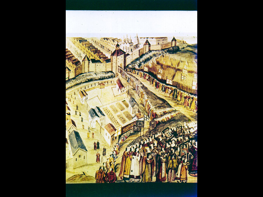 Скородом. Сретенские ворота. «Книга об избрании на царство…» 1562-1673г.