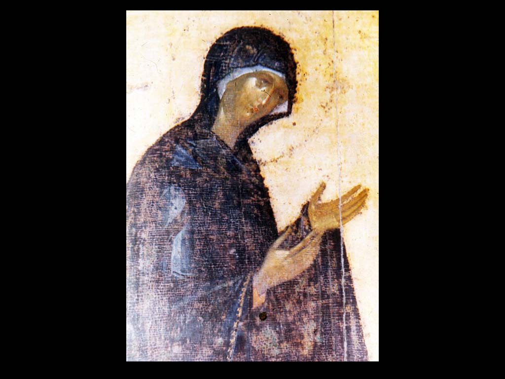 Феофан Грек. Икона «Богоматерь». Фрагмент. 1405 г.