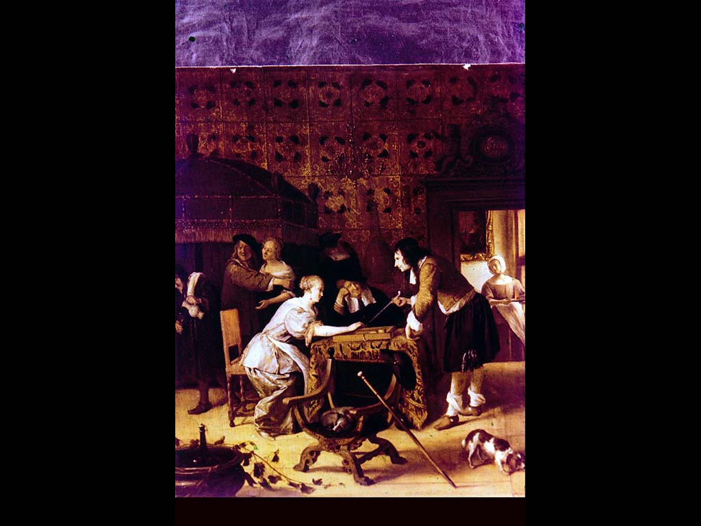 Ян Стен. Игра в трик-трак. 1667 г.