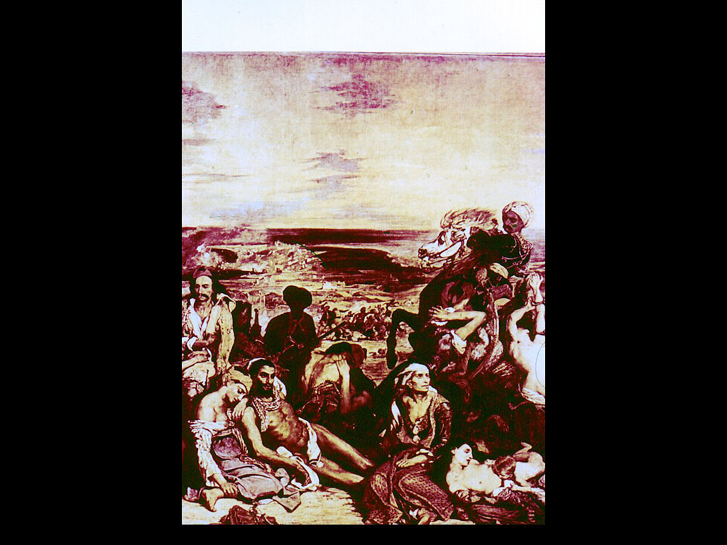 «Резня в Хиосе». 1824. Лувр. Париж.