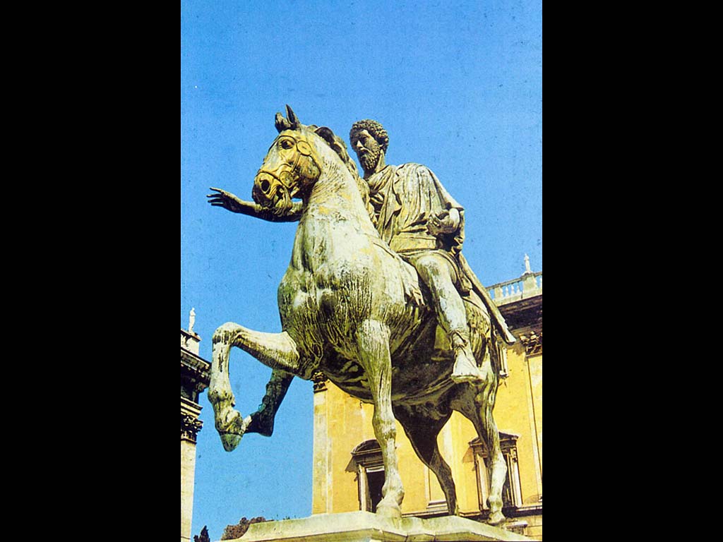 Конная статуя императора Марка Аврелия. Бронза . Около 117 г. Рим.