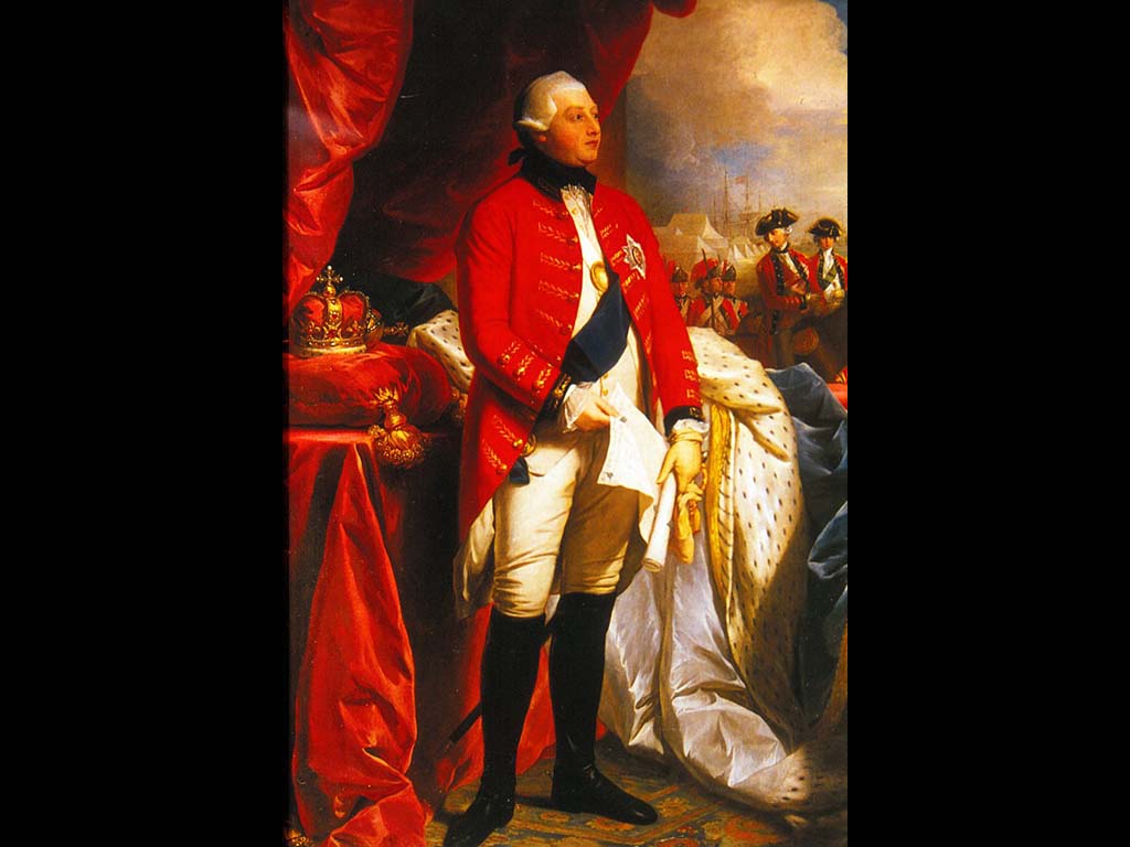 Портрет английского короля Георга III. Уэст Б. 1779. Букингемский дворец.