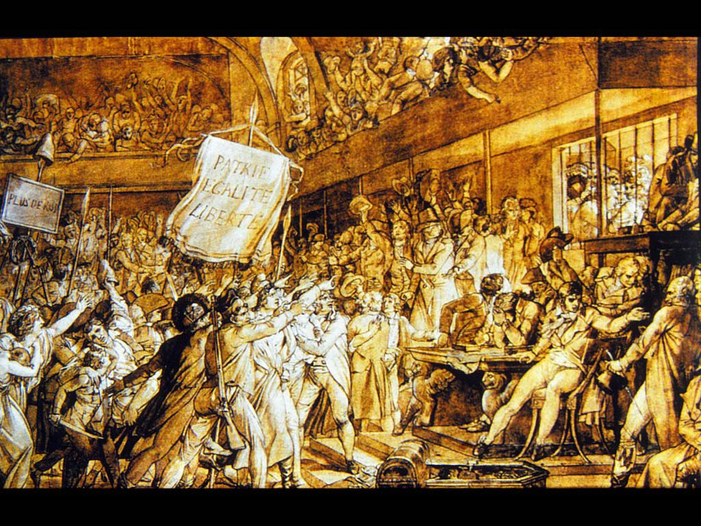 10 августа 1792 года. Жерар Ф. Рисуное пером. 1794. Лувр, Париж.