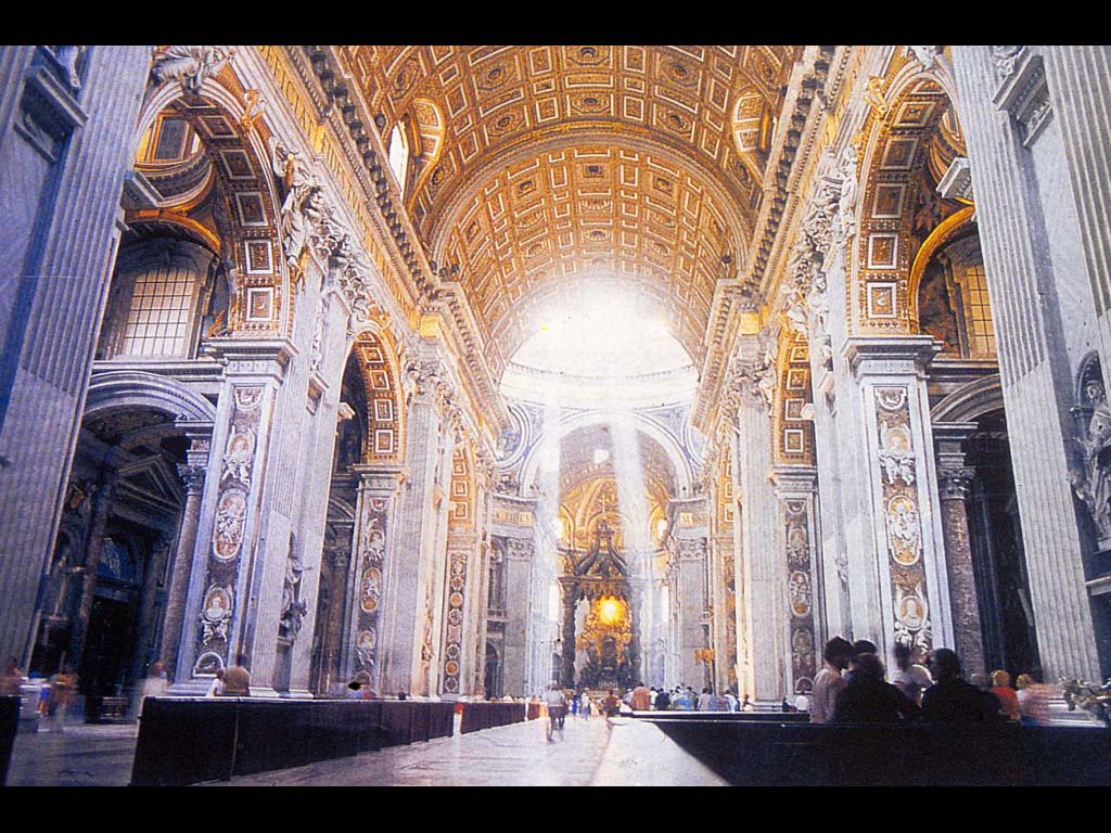 Интерьер собора Св. Петра в Риме