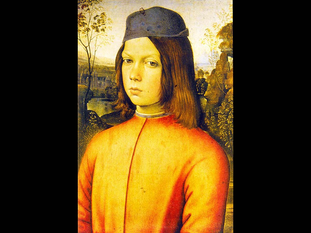 Портрет мальчика. Бернардино Пинтуриккьо 1480-е. Картинная галерея. Дрезден.