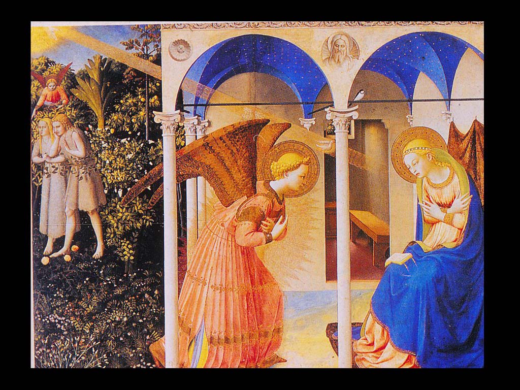 Фра Анджелико (Фра Джованни да Фьезоле). Благовещение. 1430 -1432. Холст. Мапсло