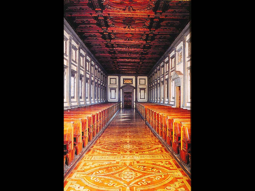 Микеланджело  Буанорроти. Библиотека Лауренциана. 1534. Флоренция. (фотография)