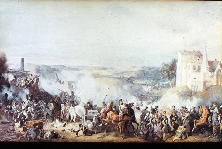 Сражение при Малоярославцем 12 октября 1812 г. Худ. П. Гес. 1840-е гг.