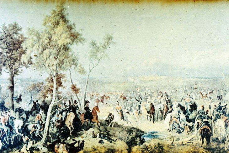 Сражение при  Тарутино 5 октября 1812 г. Худ. П. Гесс. 1840-е гг.