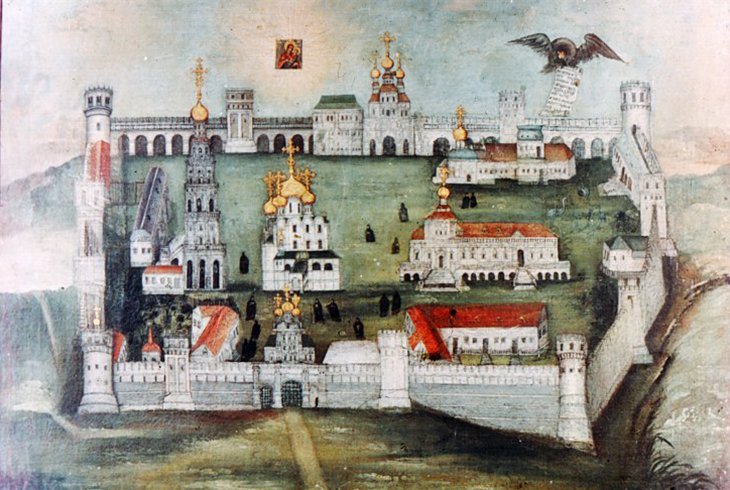 Новодевичий монастырь. Картина XVIII в.