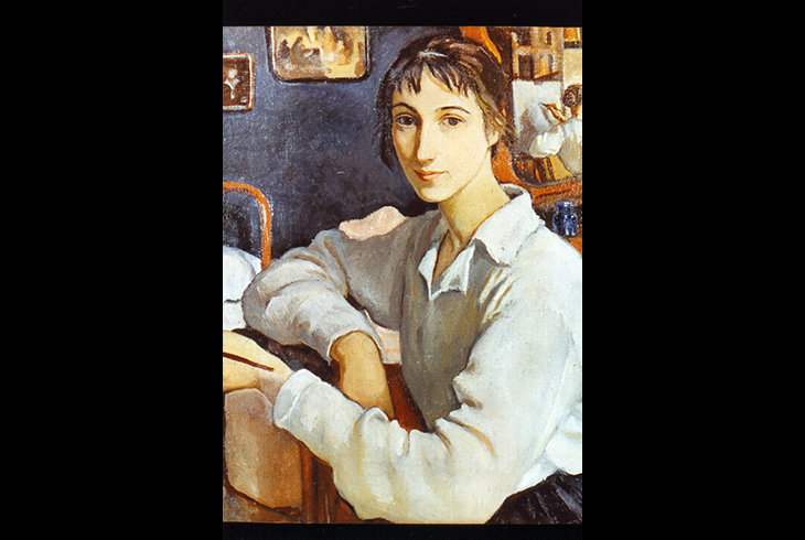 5. З. Е. Серебрякова. Автопортрет. 1922 г.