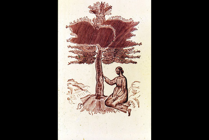 6. «Руфь под деревом» (фронтиспис) 1924 г.