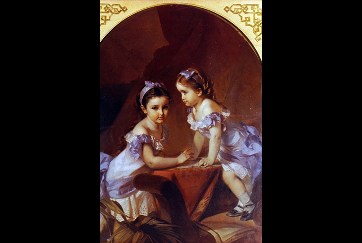 3. И. Макаров. Девочки-сестры. 1878 г.