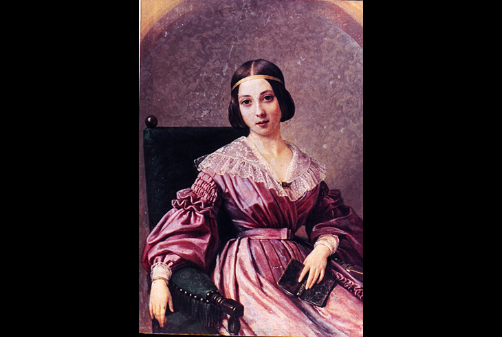 2. П. Орлов. Дама в сиреневом платье. 1839 г.