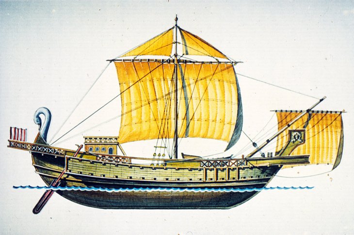 13. Римский торговый корабль. 50 г. До н. э.