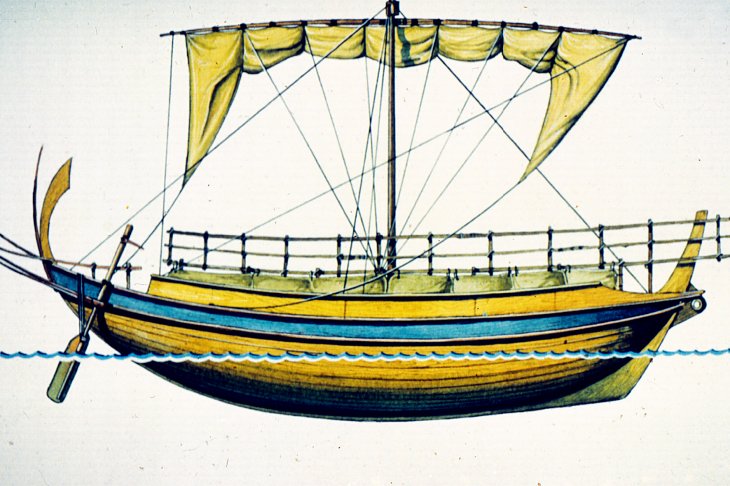 9.	Греческий торговый корабль. Около 320 г. До н. в.