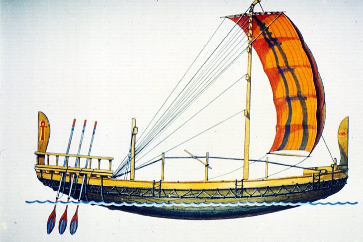 1.	Египетский грузовой корабль. 2250 до н. э.
