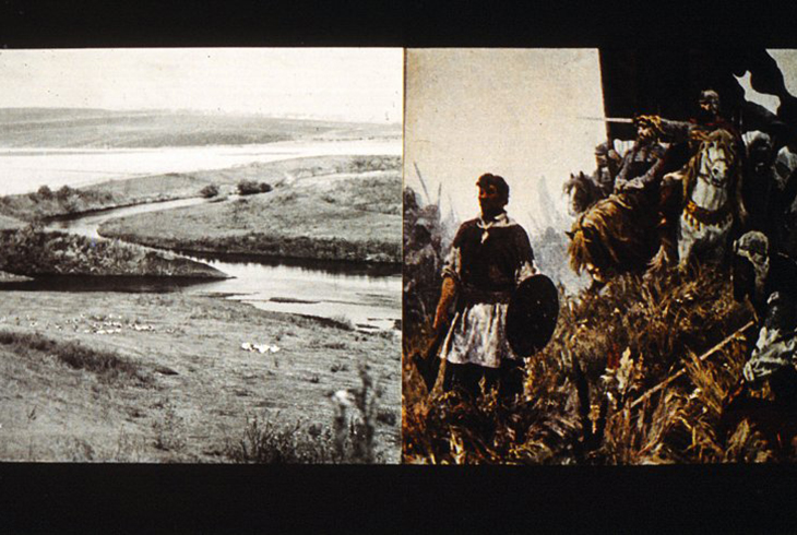 4.	Фрагмент картины А. Бубнова «Утро на Куликовом поле».