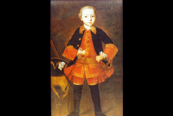 2.	И. Вишняков. Портрет Ф. Н. Голицына в детстве. 1760 г.