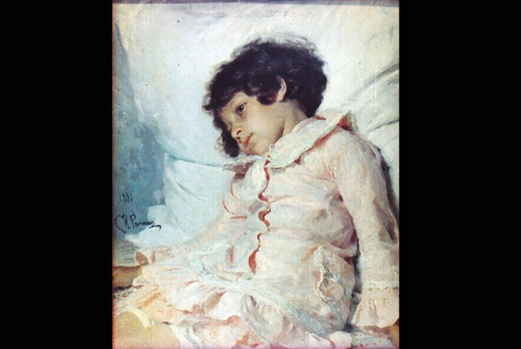 9.	Репин И. Е. Портрет Нади Репиной. 1881 г.