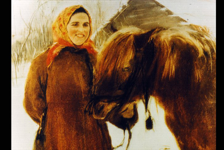 5.	Баба с лошадью. 1900.