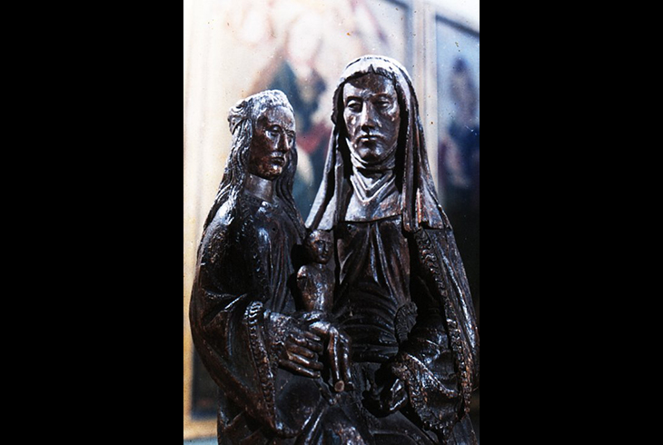 15. Неизвестный немецкий скульптор. Мадонна с младенцем и св. Анна. XII в.