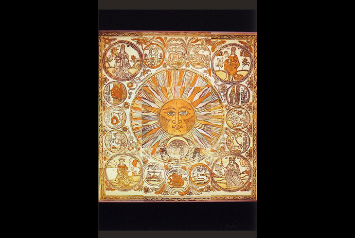 6.	Солнце со знаками зодиака. XVIII в.