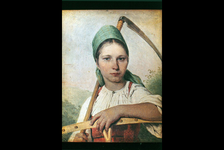 14. Крестьянка с косой и граблями. 1820-е г.
