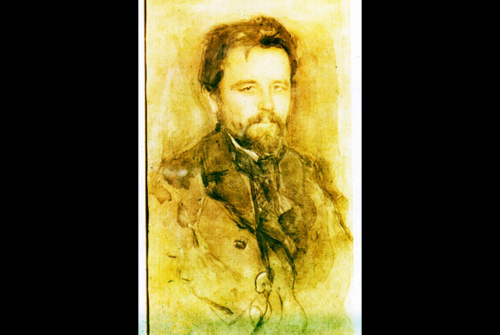 11. Портрет А. П. Чехова 1902. Худ. Валентин Серов.