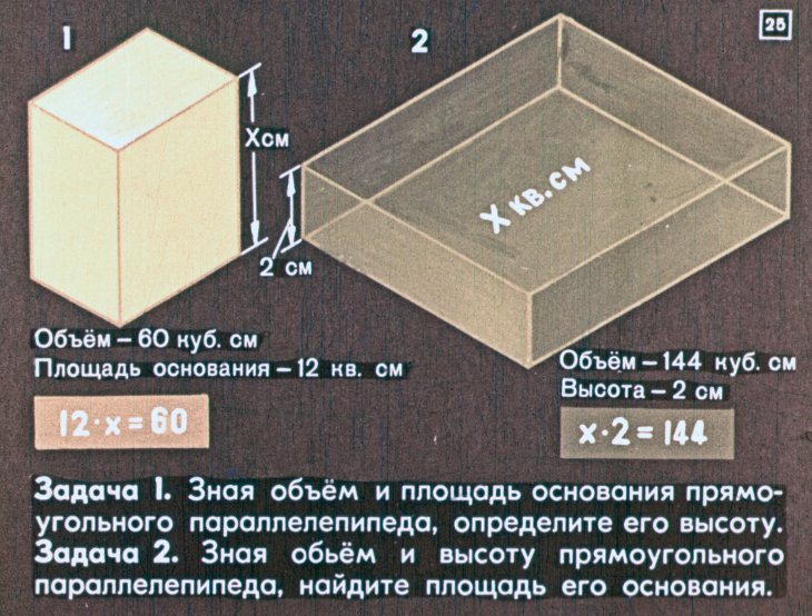 Объём прямоугольного параллелепипеда