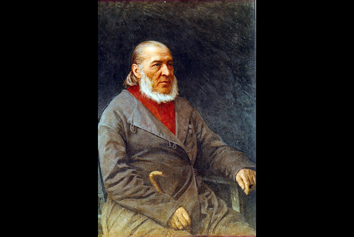 Портрет С. Т. Аксакова работы И. Крамского.