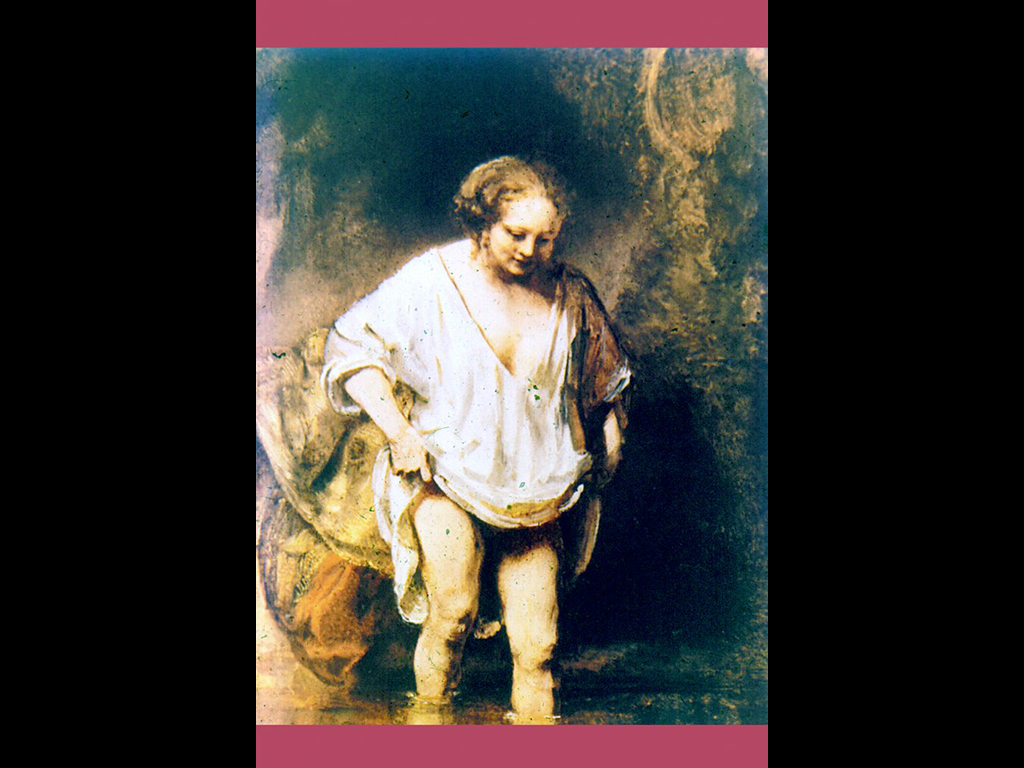 Рембрандт Харменс ванн Рейн. 1606-1669. Женщина у ручья. Сер. XVII в.