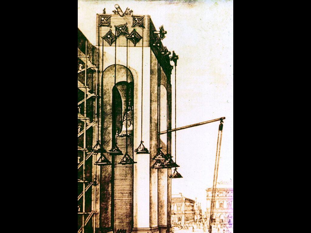 Э. Пальмквист. Подъем большого колокола в кремле. 1674г.