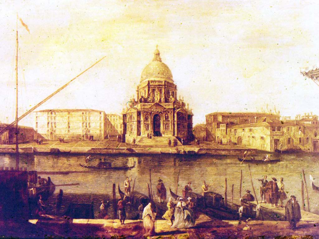 Алексеев Федор Яковлевич (1753(4?) -1824) Венеция. Большой канал. Вид на церковь. Санта Мария дела Салюте.