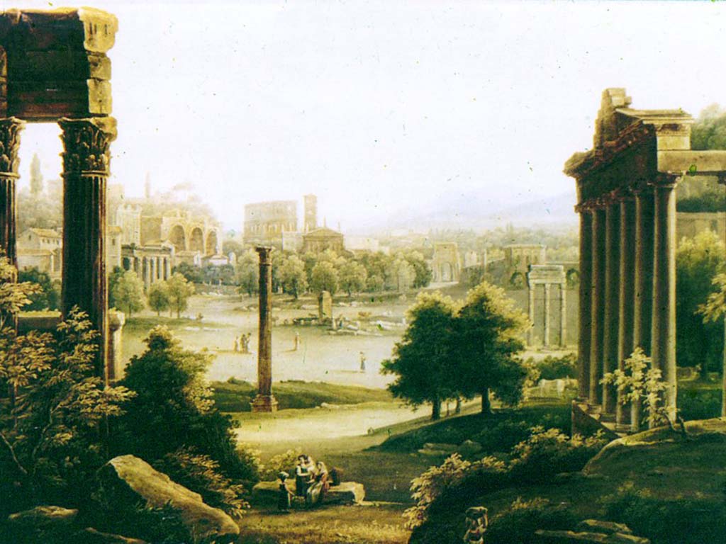 Матвеев Федр Михайлович. (1758-1826). Вид с Форума в Риме. 1817.