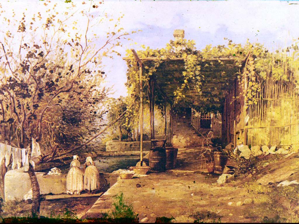 Воробьев Сократ Максимович. (1813-1888). Итальянский дворик.