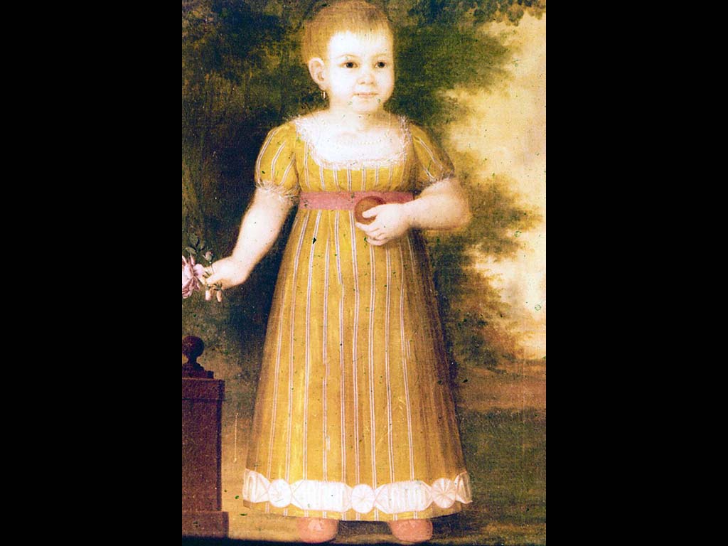 Неизвестный художник начала XIX в. Портрет девочки. Костромской областной музей изобразительных искусств.