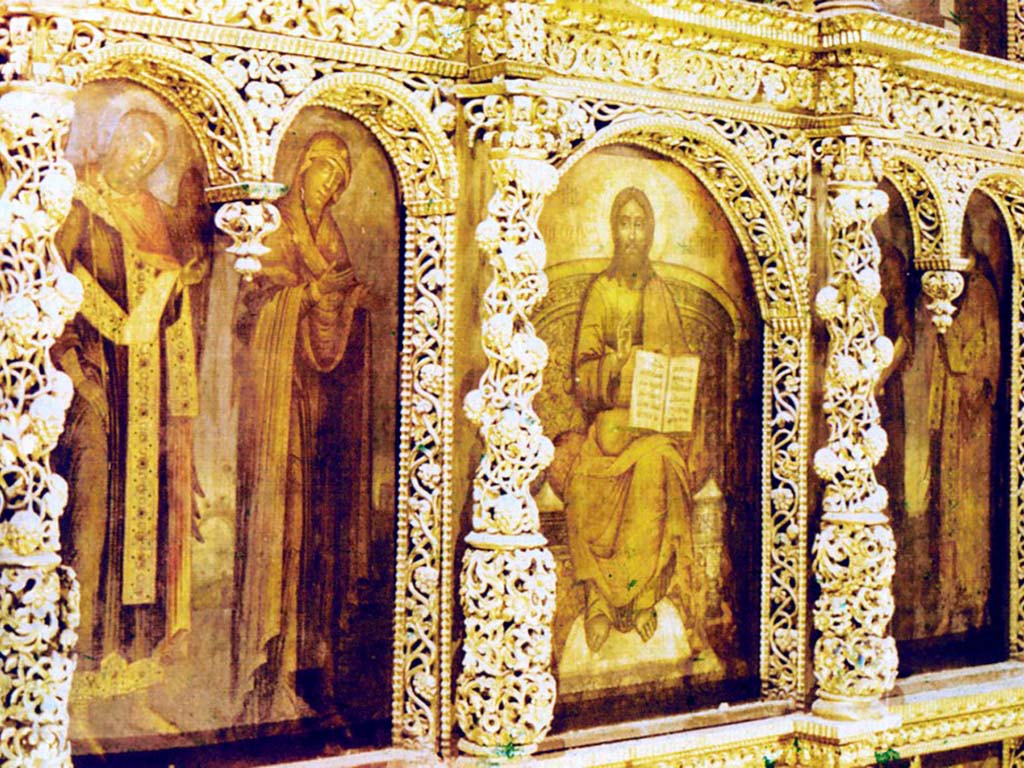 Деисусный чин. Фрагмент иконостаса собора Прокопия Праведного.