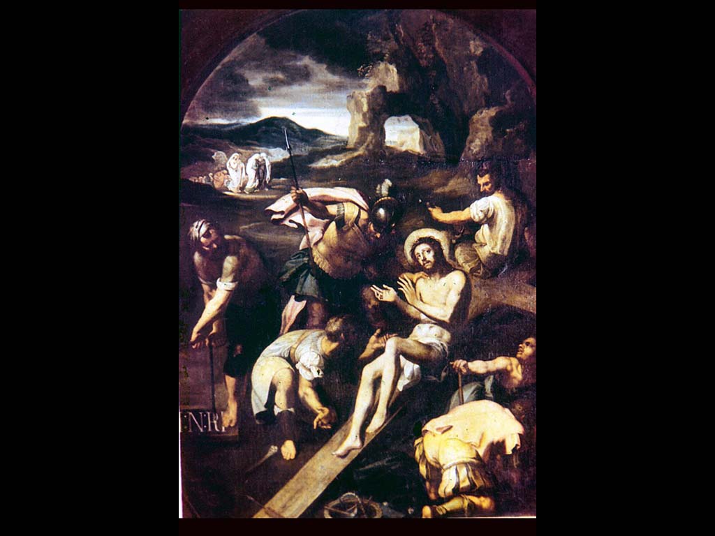 Ф. Рибальта. Пригвождение к кресту. 1582 г.