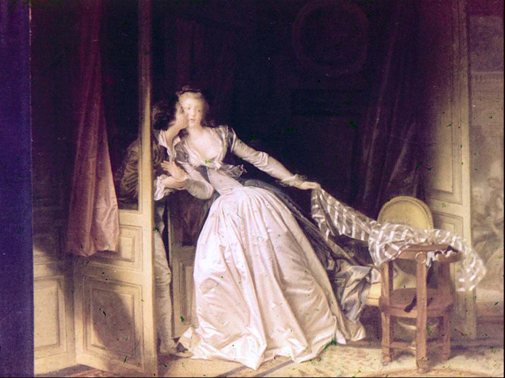 Ж. О. Фрагонар. «Поцелуй украдкой». 1780 г.