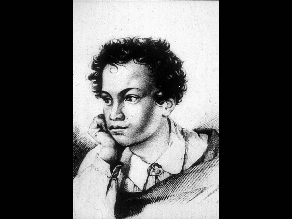 А. С. Пушкин с гравюры Е. Гейтмана.