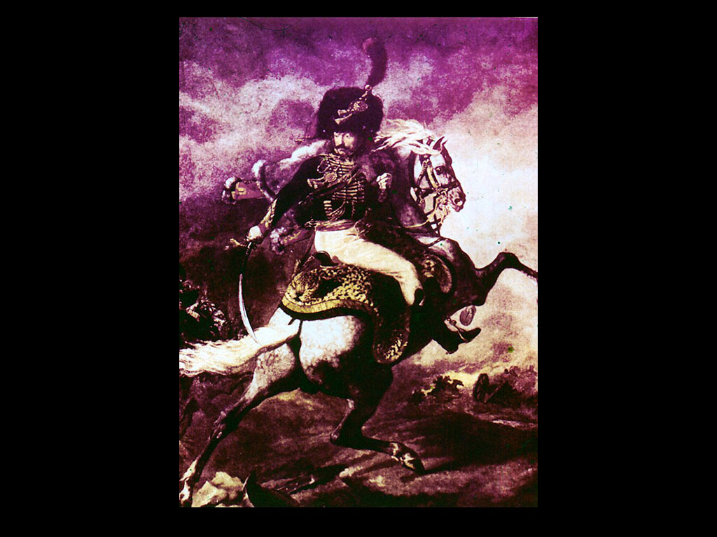 «Офицер конных егерей императорской гвардии, идущий в атаку» 1812. Лувр. Париж.