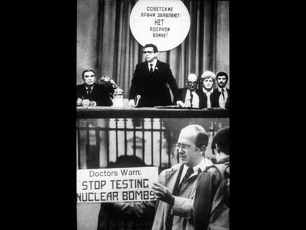 Советские и американские врачи против ядерной угрозы.