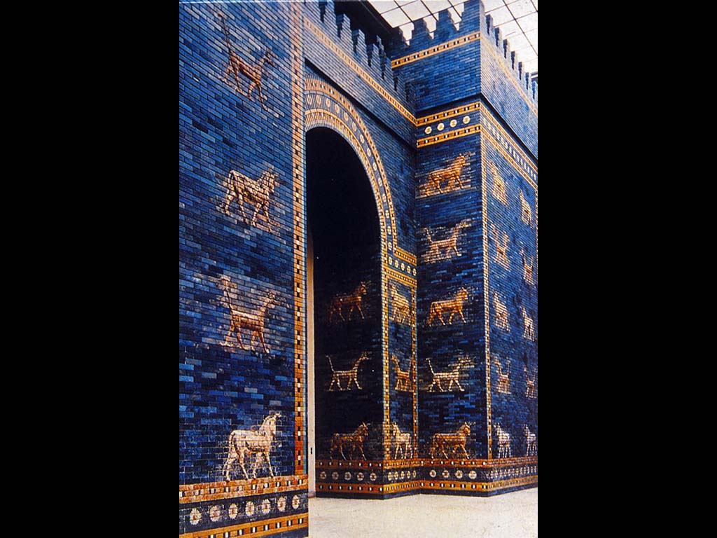 Ворота богини Иштар в Вавилоне. VI в. До н. э. (Реконструкция) Новавилонское царство