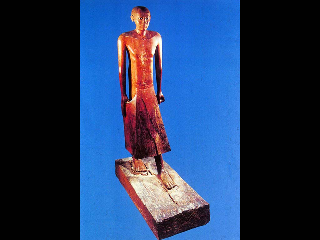 Статуя главы канцелярии фараона Нахти. Девево. Средние царство. Лувр. Париж.
